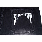 Jeans with whisker patterns