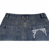 Straight Tube Mud-dyed Jean