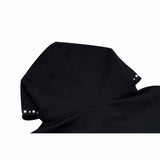 Nail bead pullover hooded sweatshirt