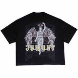 Fantasy Eye Angel Oversize Crop Tee