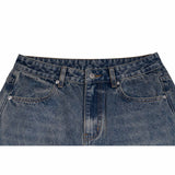 Straight Tube Mud-dyed Jean