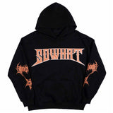 Patterned hooded sweatshirt