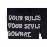 Silk screen printed round neck sweatshirt with "Half Lake Shadow".