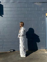 Full-frame positioned digital printed hooded sweatshirt