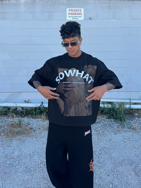 Broken Wings Oversize Crop Tee