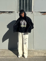 Fantasy Eye Angel Oversize Crop Tee