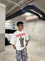 Guardian Angel Oversize Crop Tee