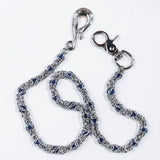 Single Chain Of Blue-Purple Gemstone