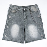 Single Chain Of Blue-Purple Gemstone