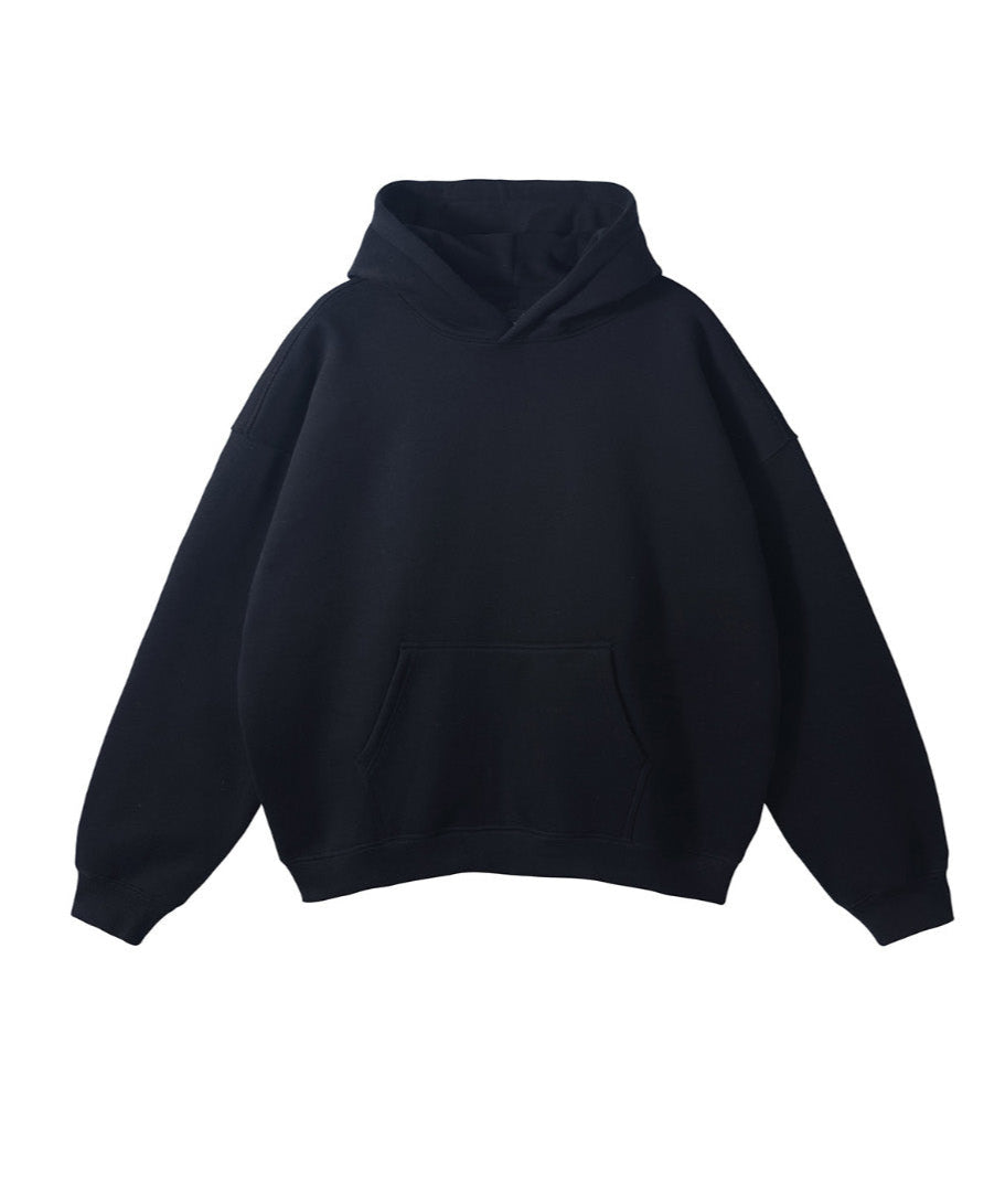 French terry with fleece hoodie 345g
