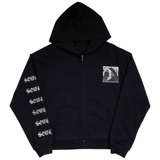 Half of the lake's reflection