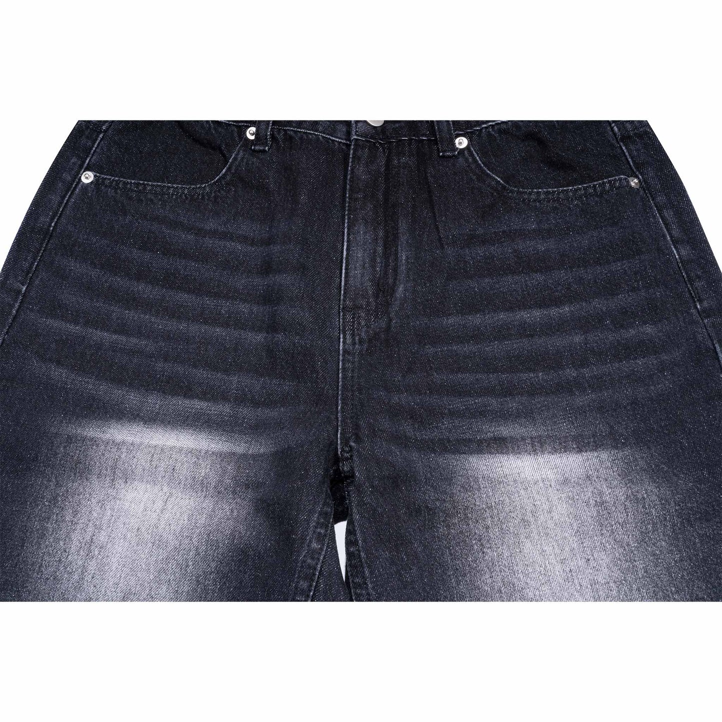 Jeans with whisker patterns