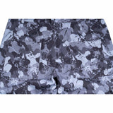 Straight wide-leg work pants with full-width digital printing