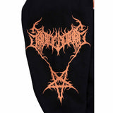 Patterned hooded sweatshirt