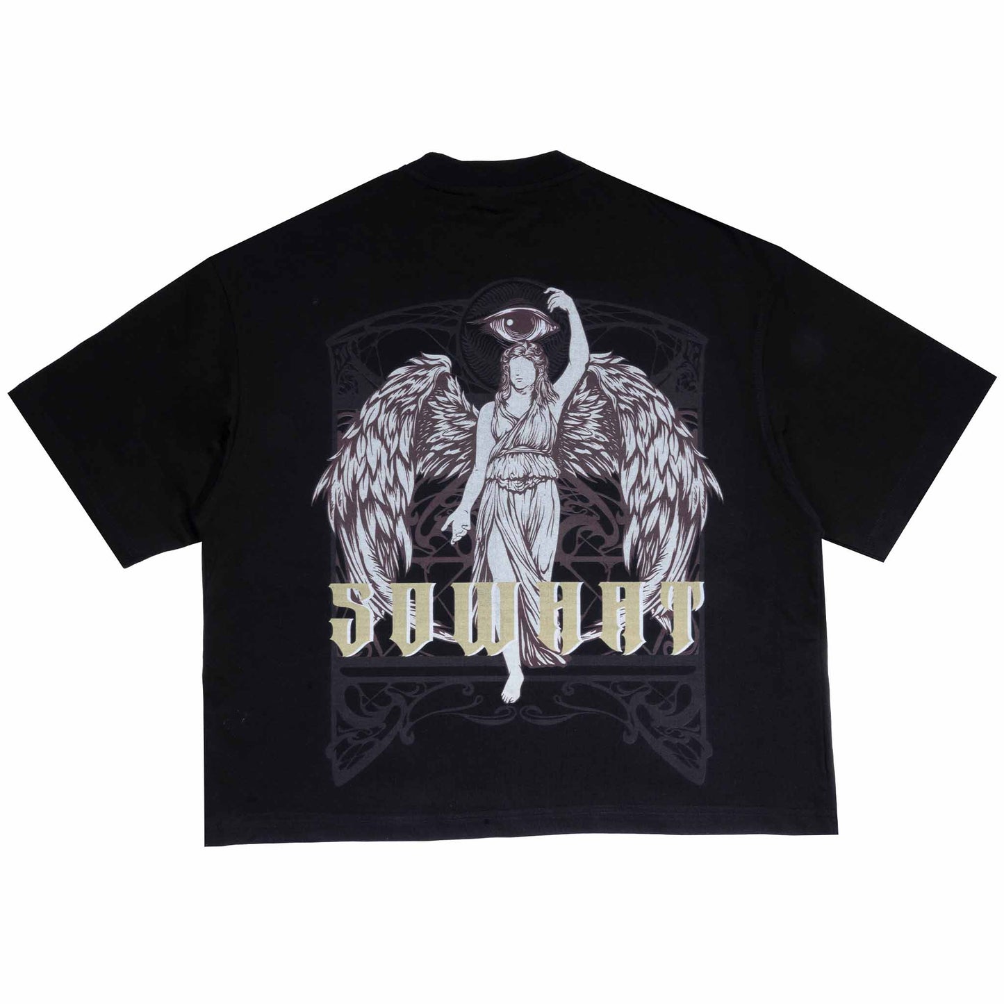 Fantasy Eye Angel Oversize Crop Tee