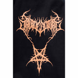 Patterned large straight tube sweatpants