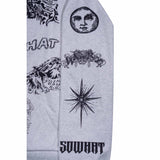 Full-frame positioned digital printed hooded sweatshirt