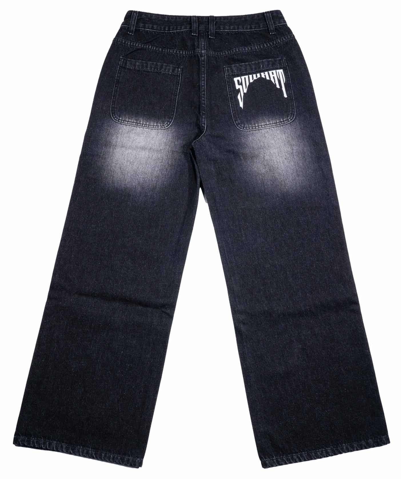 Jeans with whisker patterns