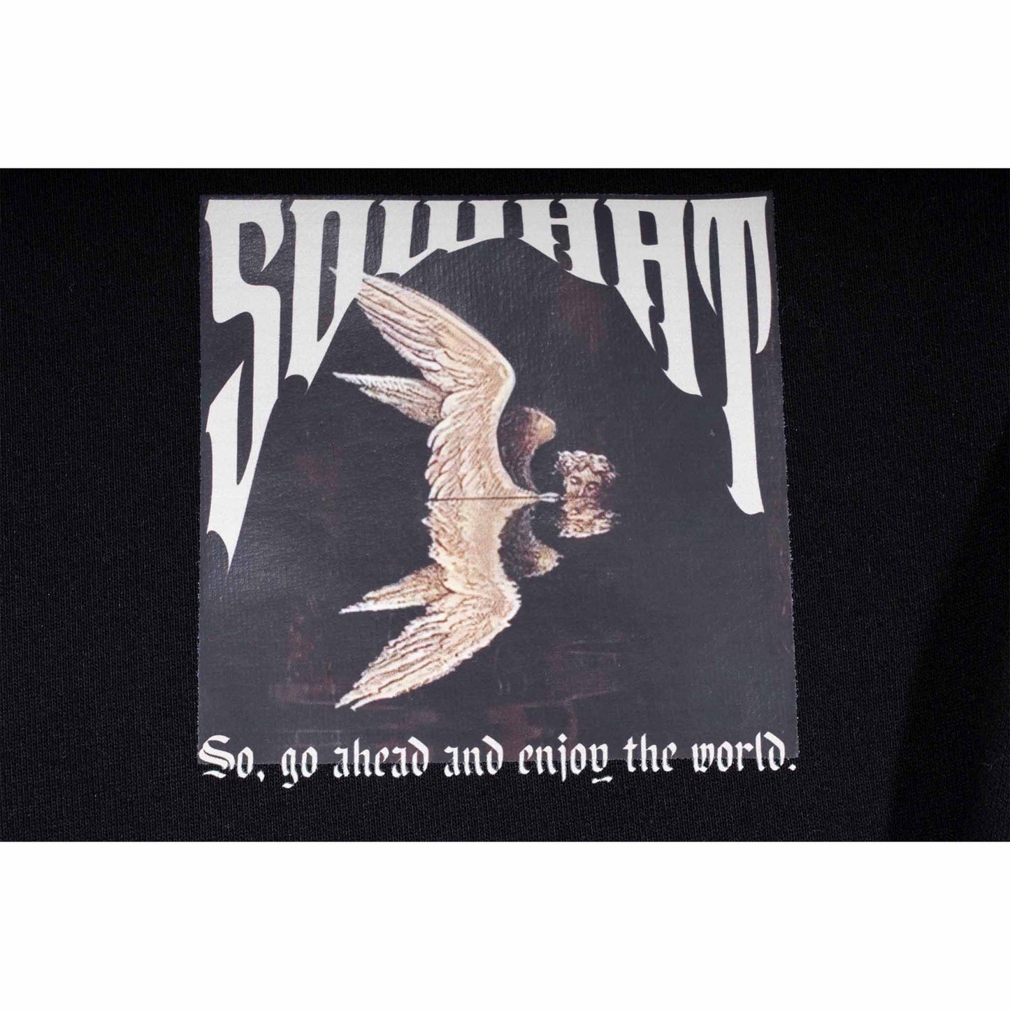 Half of the lake's reflection