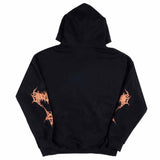 Patterned hooded sweatshirt