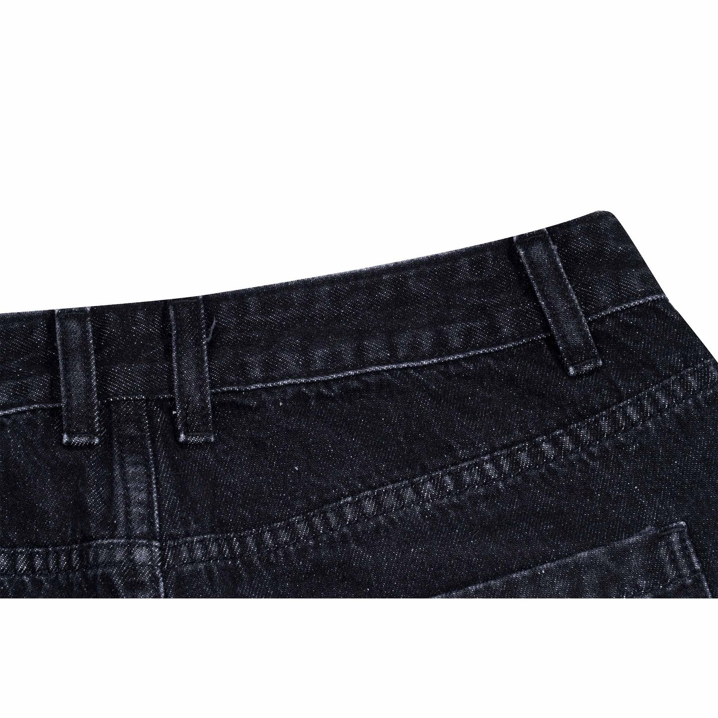 Jeans with whisker patterns