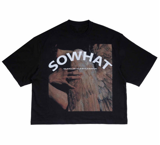 Broken Wings Oversize Crop Tee