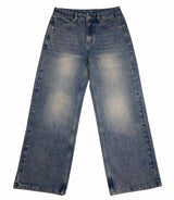 Straight Tube Mud-dyed Jean
