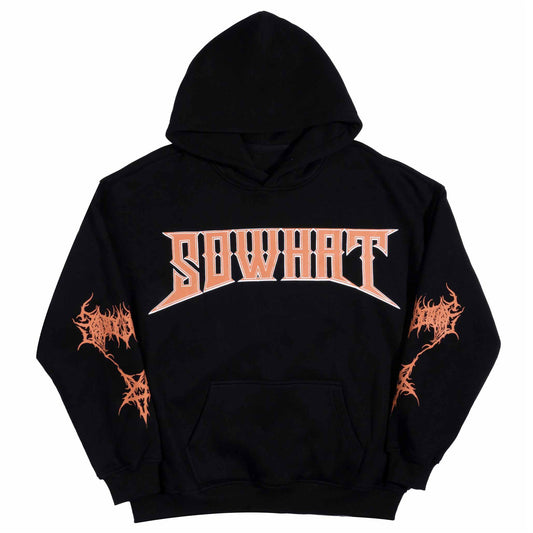 Patterned hooded sweatshirt