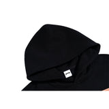 Patterned hooded sweatshirt