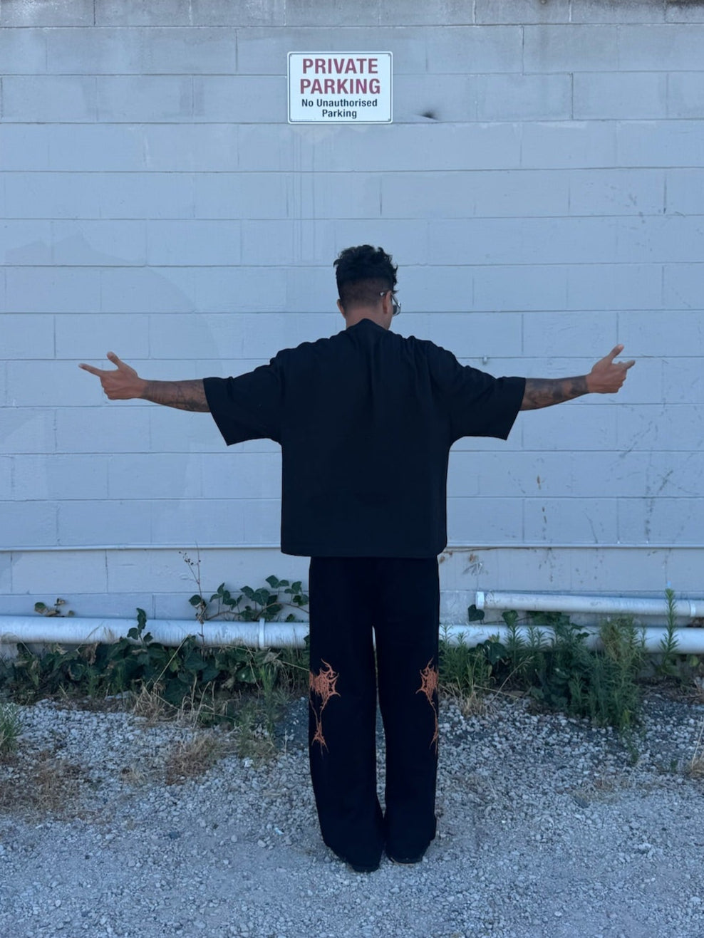 Broken Wings Oversize Crop Tee