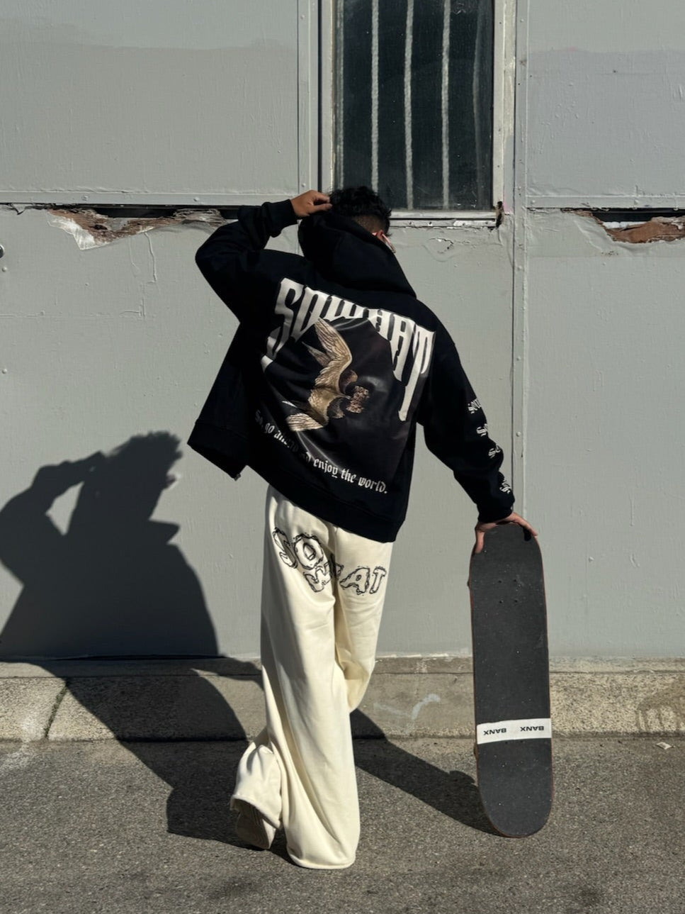 Half of the lake's reflection