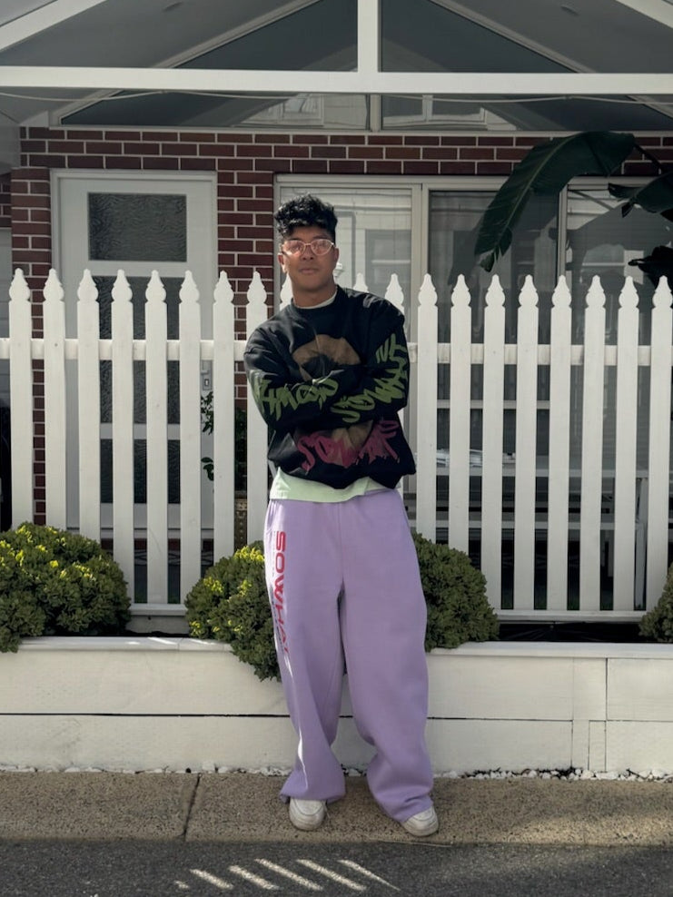 Straight-leg sweatpants