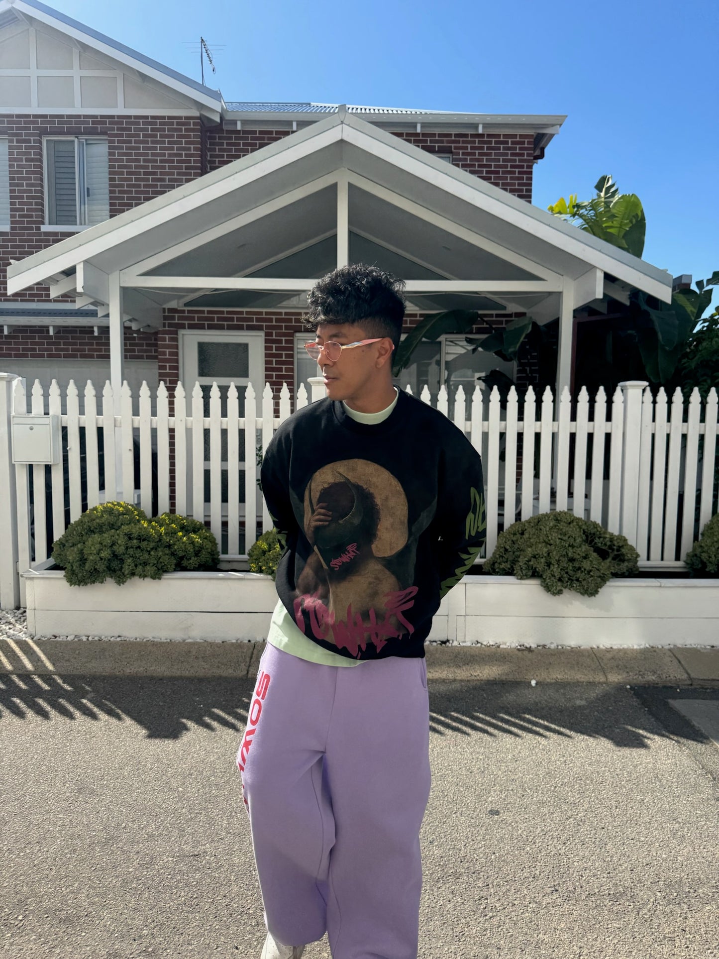 Straight-leg sweatpants