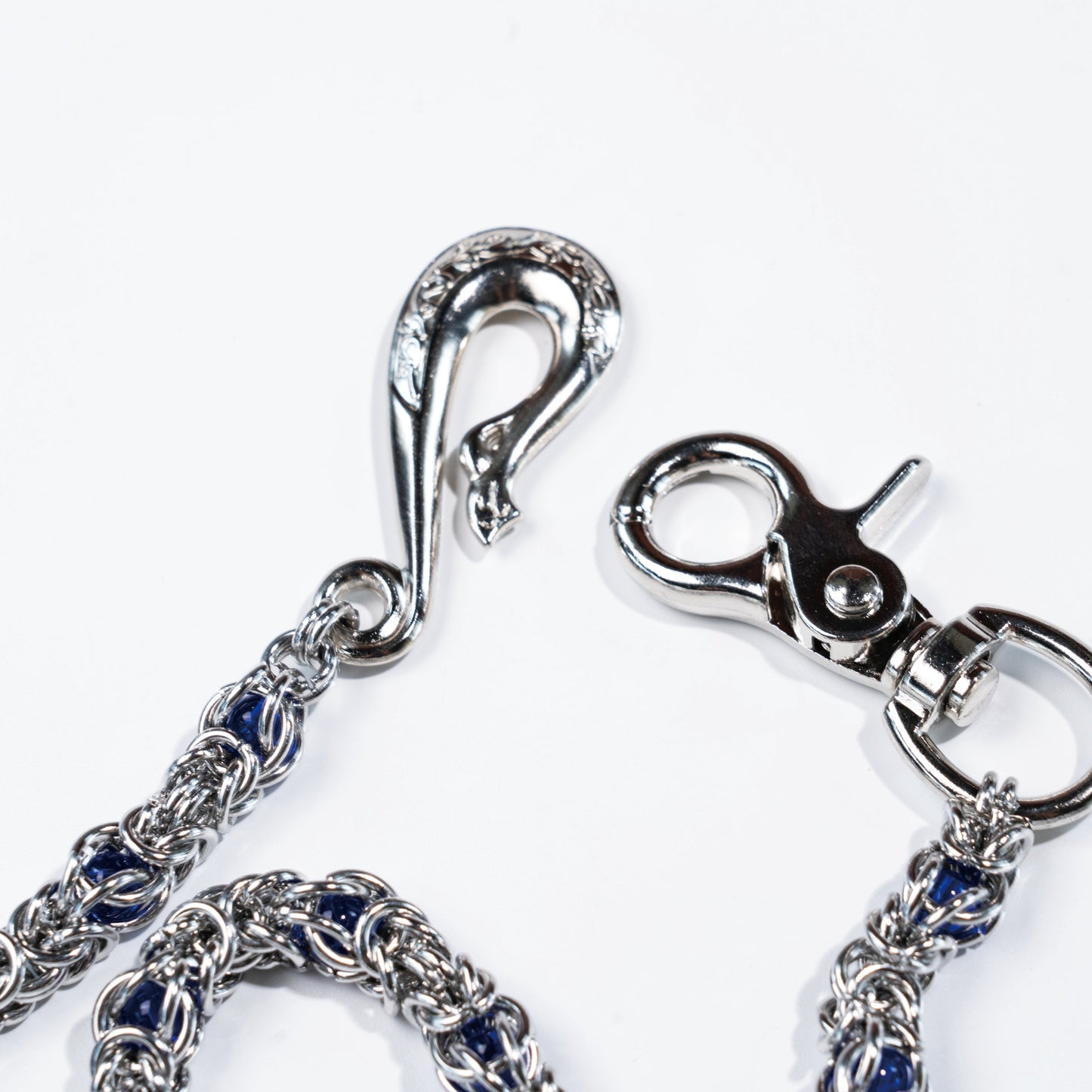 Single Chain Of Blue-Purple Gemstone