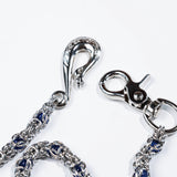 Single Chain Of Blue-Purple Gemstone