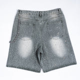 Single Chain Of Blue-Purple Gemstone