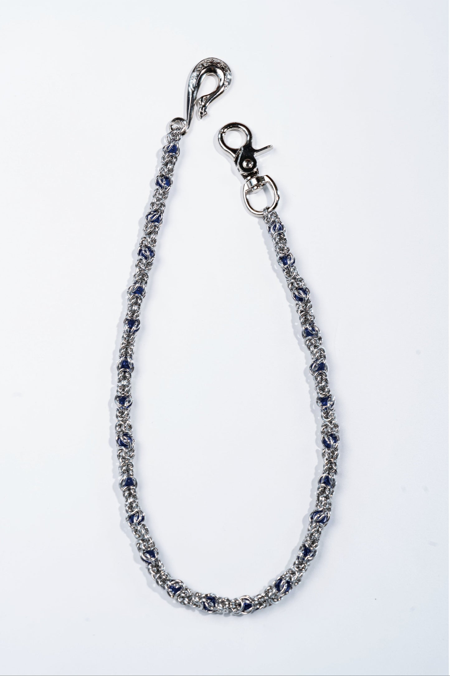 Single Chain Of Blue-Purple Gemstone