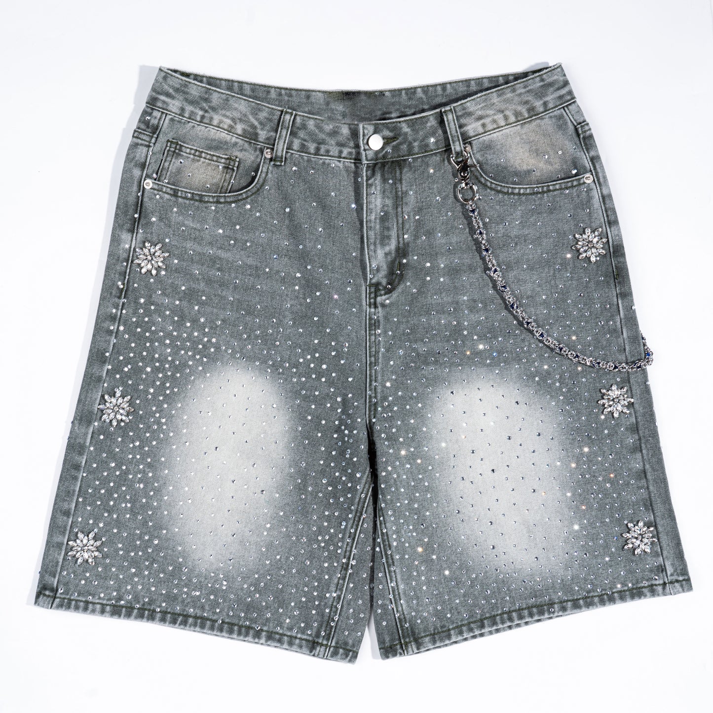 Single Chain Of Blue-Purple Gemstone