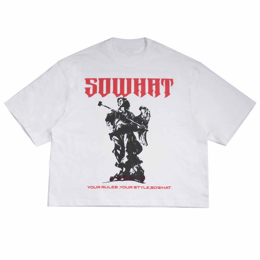 Guardian Angel Oversize Crop Tee